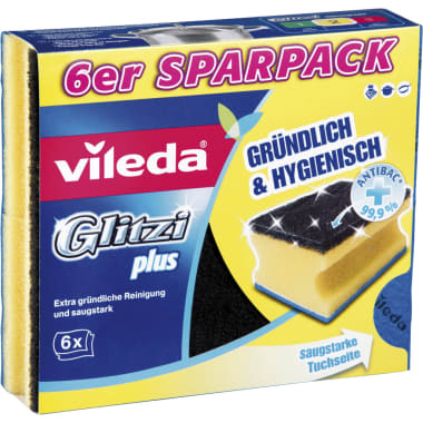 VILEDA Glitzi Plus Topfreiniger 6er-Packung