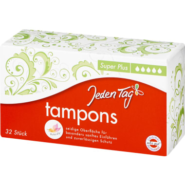 Jeden Tag Tampons Super Plus 32er-Packung