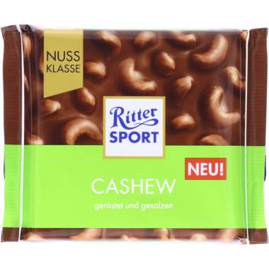 RITTER SPORT Schokolade Nussklasse Cashew