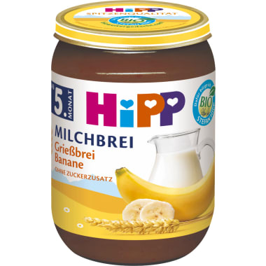 HiPP Milchbrei Grießbrei Banane 4. Monat