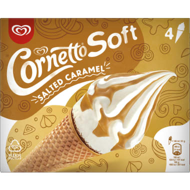 ESKIMO Cornetto Soft Salted Caramel 4er-Packung