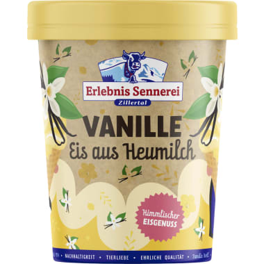 Erlebnissennerei Zillertal Vanille Eis aus Heumilch