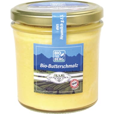 BIO vom BERG Bio Tiroler Butterschmalz 250 gr Glas