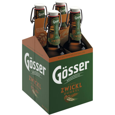 Gösser Stifts-Zwickl Dunkel Tray 4x 0,5 Liter