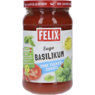 FELIX Sugo Basilikum ohne Zuckerzusatz