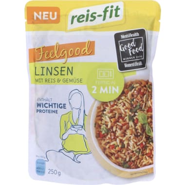 reis-fit Linsen mit Reis & Gemüse