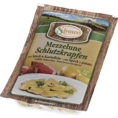 Strauss Schlutzkrapfen Speck und Kartoffel