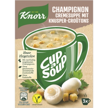 Knorr Cup a Soup Instantsuppe Champignon