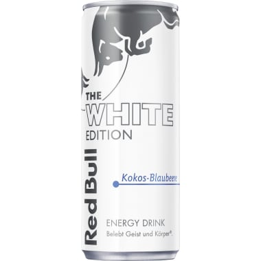 Red Bull Energy Drink The White Edition Kokos-Blaubeere 0,25 Liter Dose