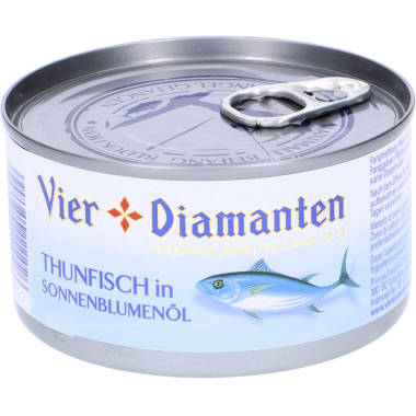 Vier Diamanten Thunfisch Sonnenblumenöl MSC