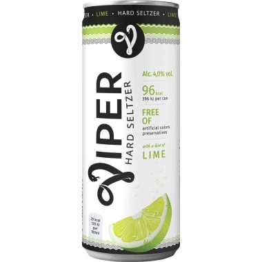 VIPER Hard Seltzer Lime 0,33 Liter Dose