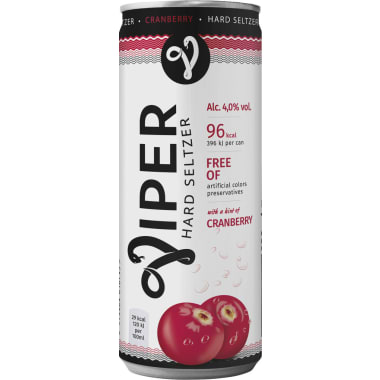 VIPER Hard Seltzer Cranberry 0,33 Liter Dose