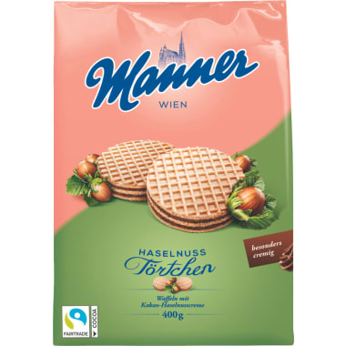 Manner Haselnuss Törtchen