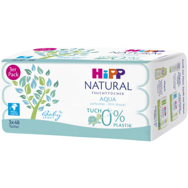 HiPP Feuchttücher Natural Aqua Trio