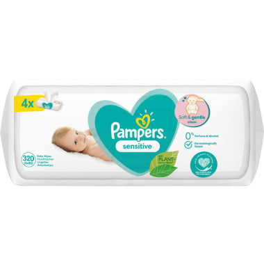 Pampers Feuchttücher Sensitive 4er-Packung