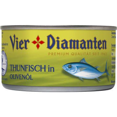 Vier Diamanten Thunfisch in Olivenöl