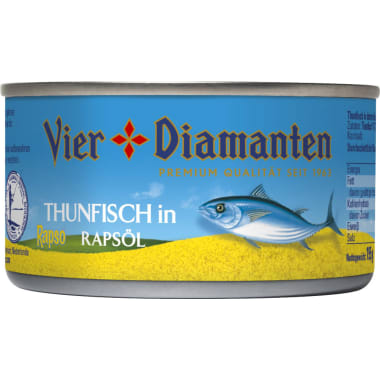 Vier Diamanten Thunfisch in Rapsöl