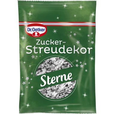 Dr. Oetker Dekor Sterne silber