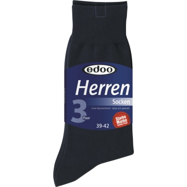 Edoo Herren Socke 3er-Packung