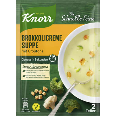 Knorr Die Schnelle Feine Broccolicremesuppe