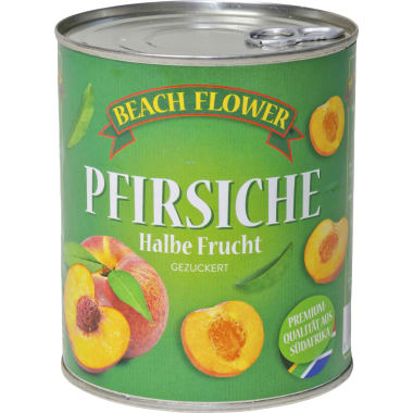 Beach Flower Pfirsiche halbe Frucht gezuckert