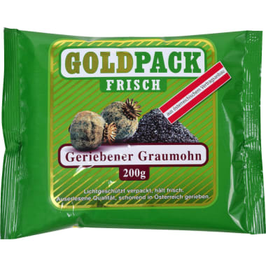 GOLDPACK Graumohn gerieben