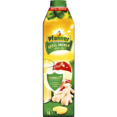 Pfanner Apfel-Ingwersaft 100% 1,0 Liter