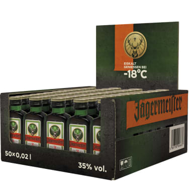 Jägermeister Kräuterlikör 35% 50x 0,02 Liter