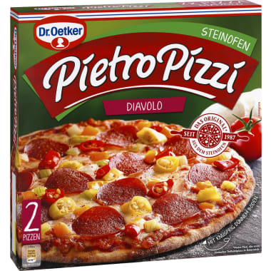 Dr. Oetker Pietro Pizzi Diavolo 2er-Packung