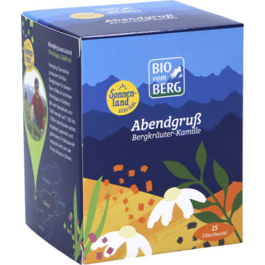 BIO vom BERG Bio Abendgruß Tee Bergkräuter Kamille