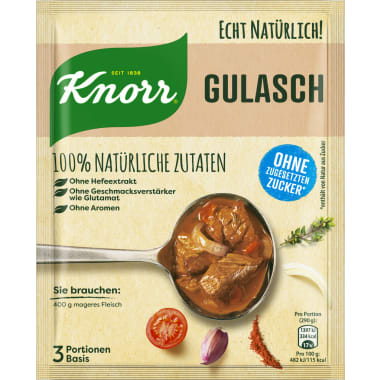 Knorr Echt Natürlich Gulasch