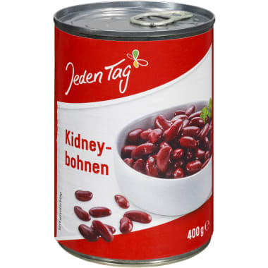 Jeden Tag Kidney Bohnen rot