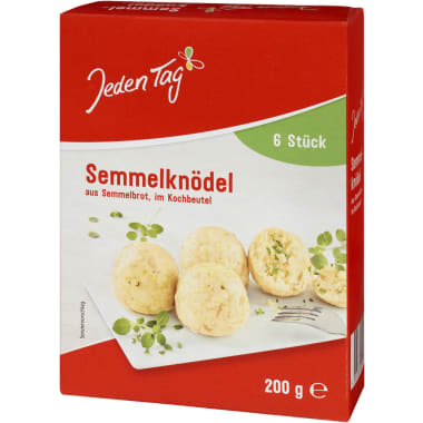 Jeden Tag Semmelknödel im Kochbeutel 6er-Packung