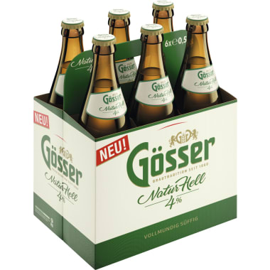 Gösser NaturHell 4% Tray 6x 0,5 Liter