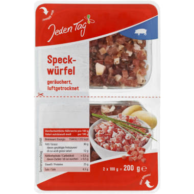 Jeden Tag Speckwürfel 2x 100 gr