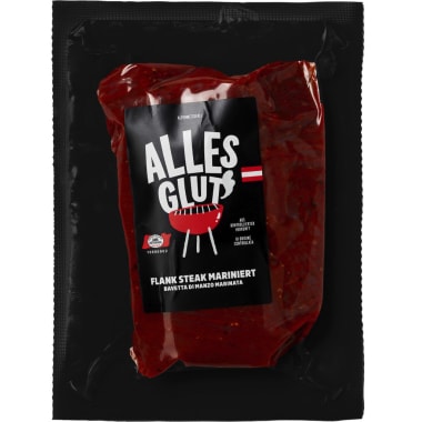 Alles Glut Flank Steak mariniert