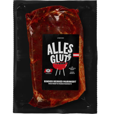 Alles Glut BBQ Rinder Beiried mariniert