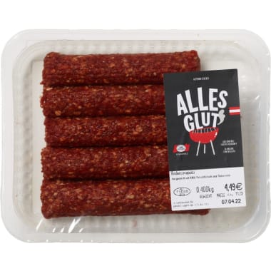 Alles Glut Rinder Cevapcici