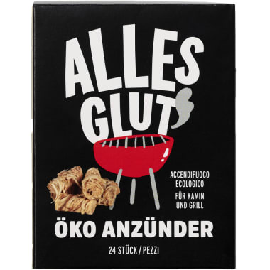 Alles Glut Öko-Anzündwolle 24er-Packung