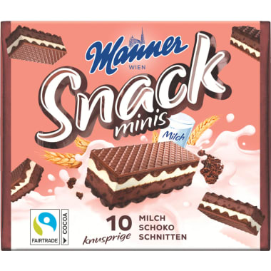 Manner Snack Minis Schoko 3er-Packung