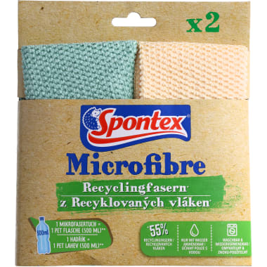 Spontex Microtuch Recylced 2er-Packung