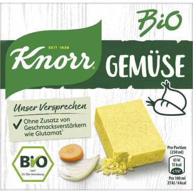 Knorr  Bio Bouillon Gemüse Würfel