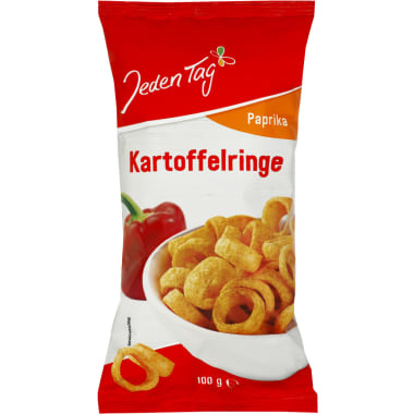 Jeden Tag Kartoffelringe mit Paprika