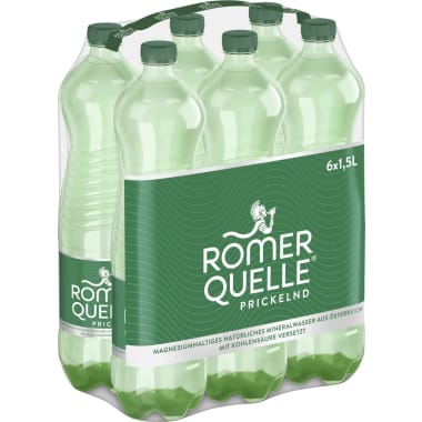 Römerquelle Mineralwasser prickelnd Tray 6x 1,5 Liter