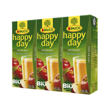 Rauch Bio Happy Day Apfelsaft 3x 0,2 Liter