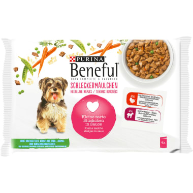 PURINA Beneful Schleckermäulchen Lamm-Truthahn 4x 100 gr