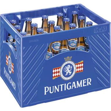 PUNTIGAMER Bier Kiste 20x 0,5 Liter