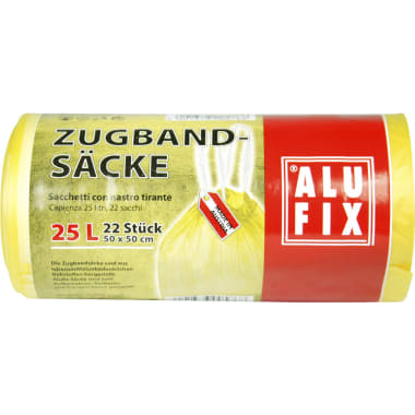 AluFix Zugbandsäcke 25 Liter 22er-Packung