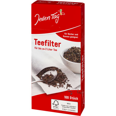 Jeden Tag Teefilter 100er-Packung