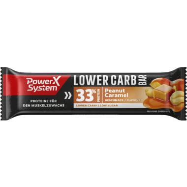 Power System Lower Carb Protein Bar Karamell-Erdnuss